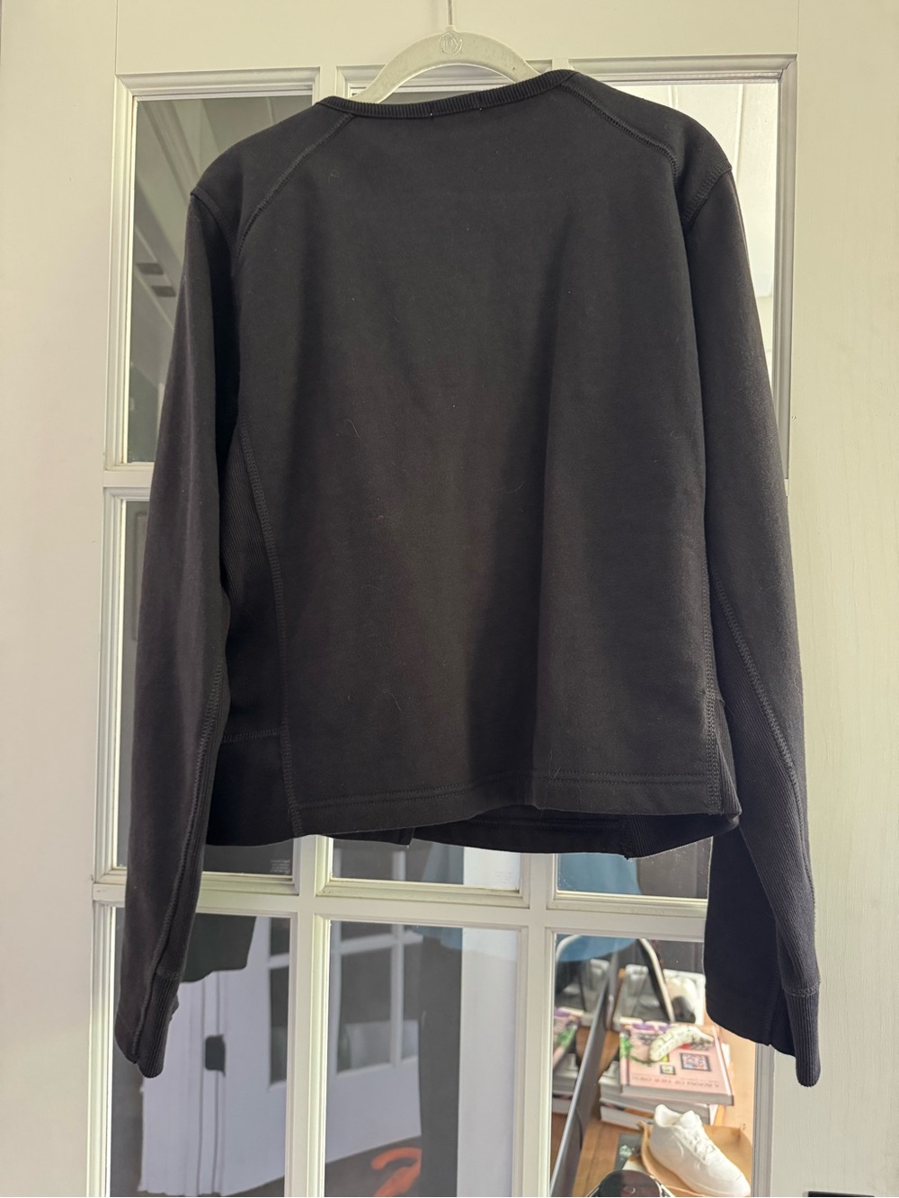 GAP Black Asymmetrical Zip Bomber Jacket - Picture 5 of 6